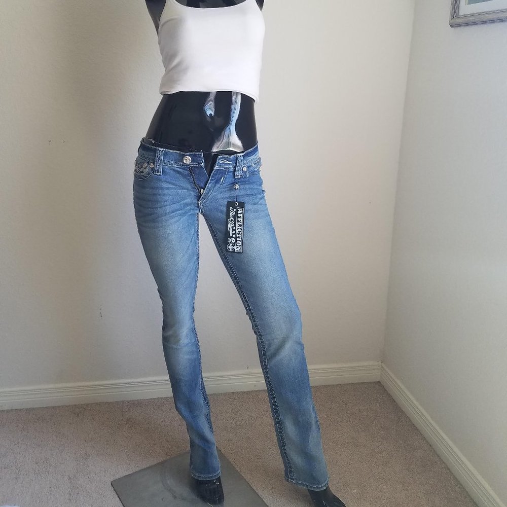 NWT Affliction Jenna Crystal Dover Denim Jeans
